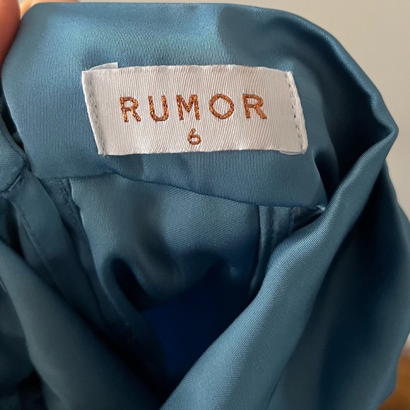 Rumor Blue Halter Dress Size 6 - Picture 3 of 3